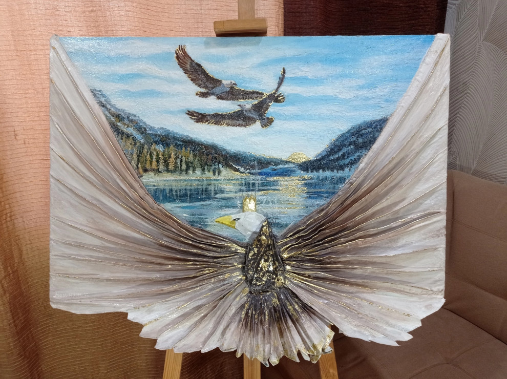 Интерьерные картины с драпировкой