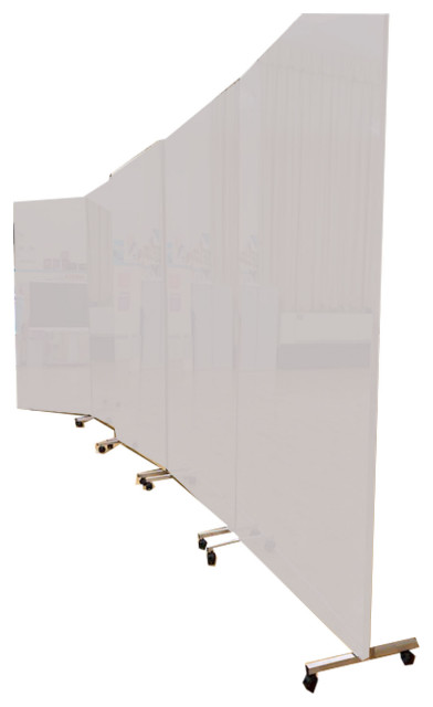 Shatterproof Portable Mirror, Rolling Stand, reversible Bulletin Board
