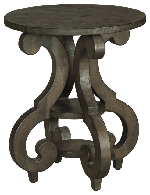 Round Accent End Table - Rustic - Side Tables And End Tables - by ...