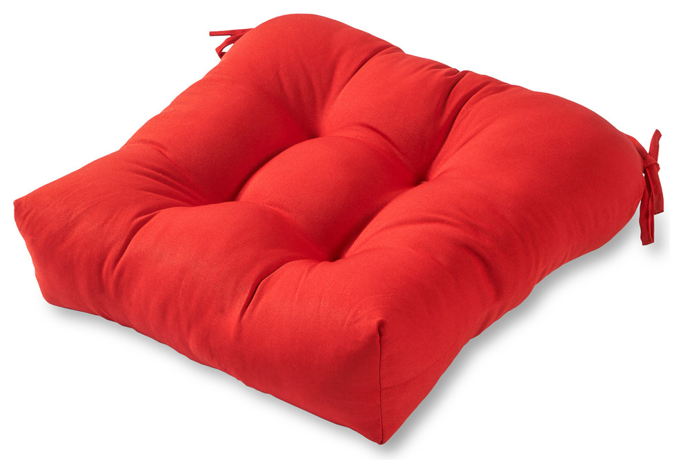 Outdoor 20" Chair Cushion, Salsa Red