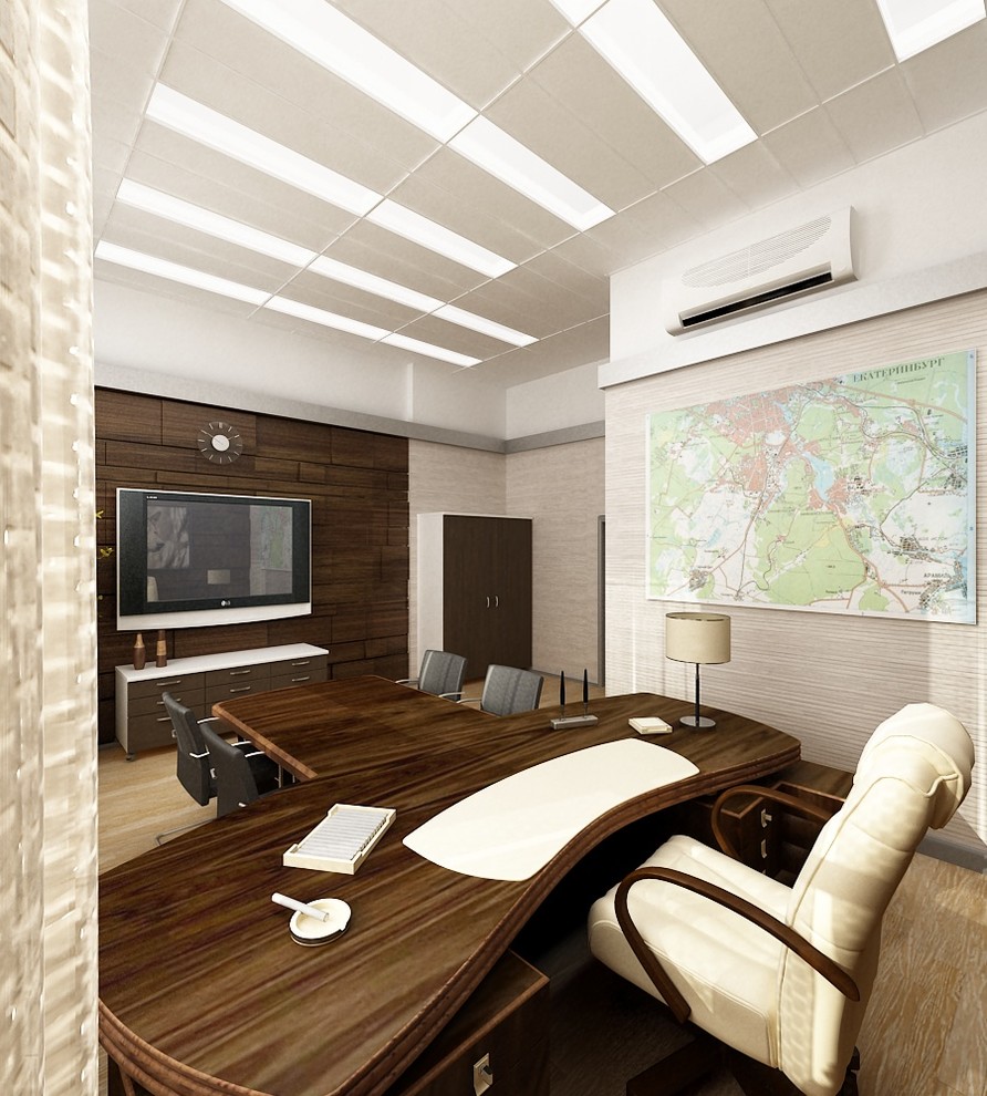 Дизайн-проект офиса "Техстрой" 2018 год. Кабинет руководителя.