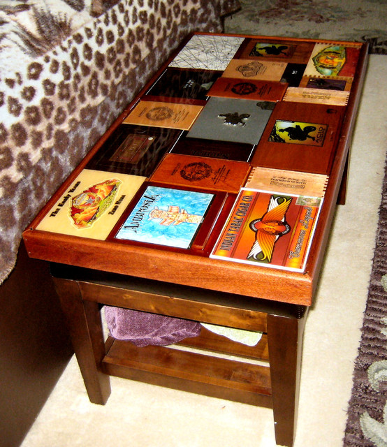 Cigar box coffee table