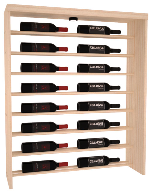 Wine Racks America CellarVue Ponderosa Pine Horizontal Wine Rack, Pine Unstained Transitional