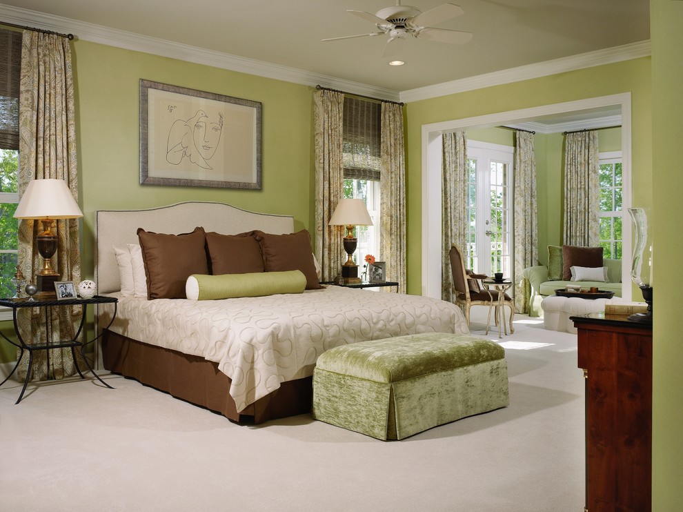 This is an example of a transitional bedroom in DC Metro.