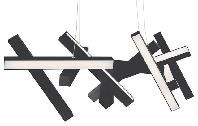 Modern Forms Chaos Chandelier in Black, 21.000 - Modern - Chandeliers ...