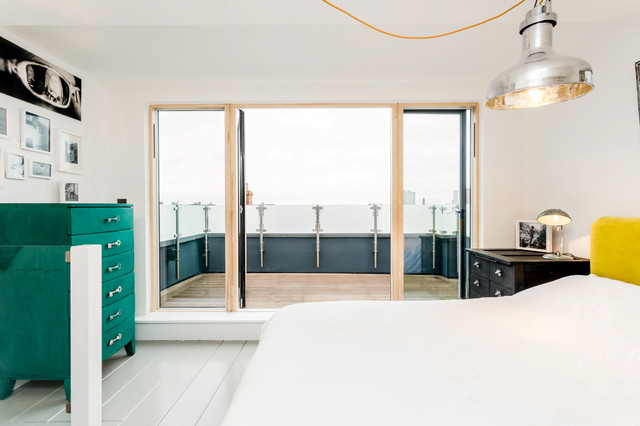 Room with a view contemporaneo-dormitorio