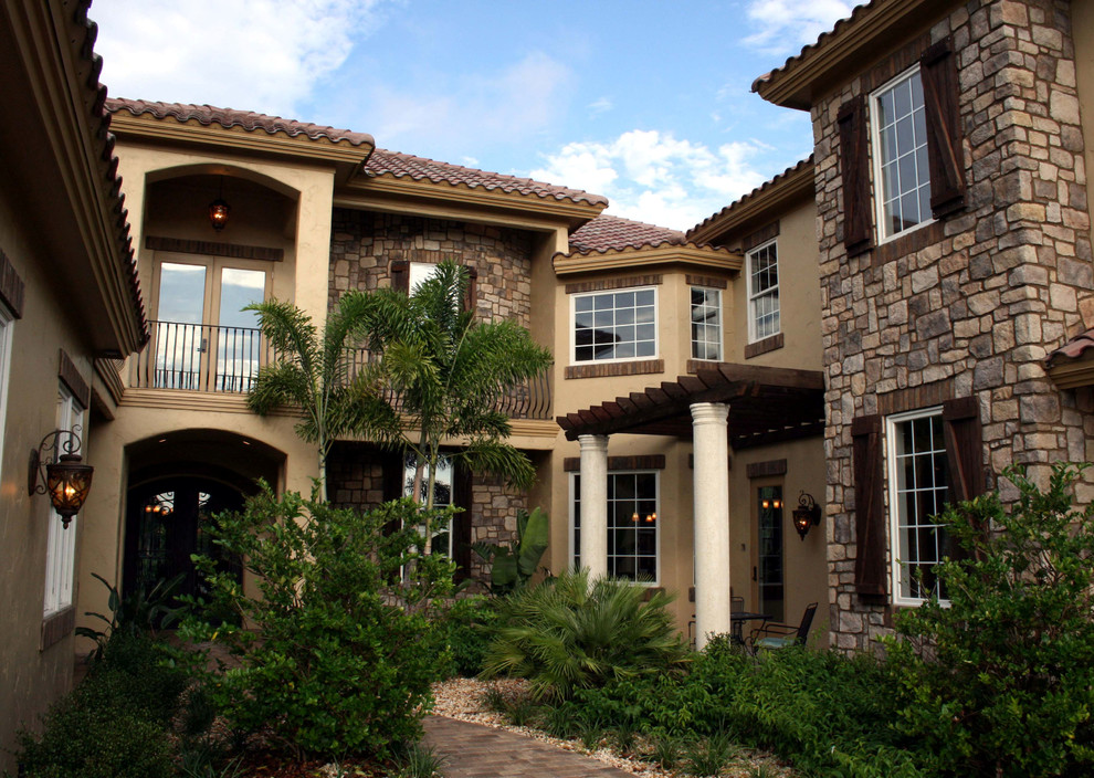 Photo of a mediterranean exterior in Tampa.