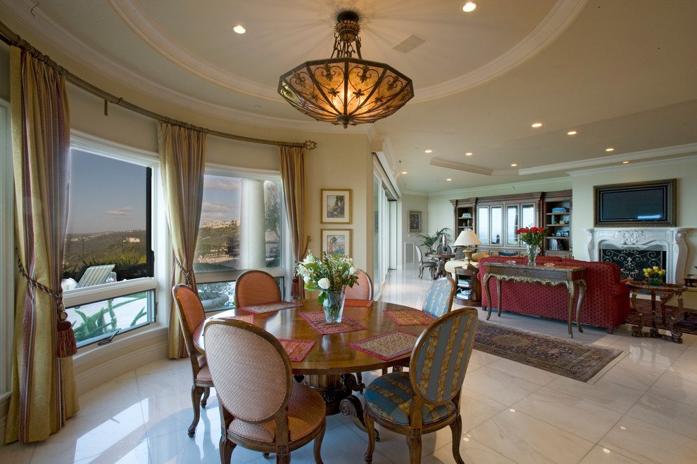 Tuscan dining room photo in Other