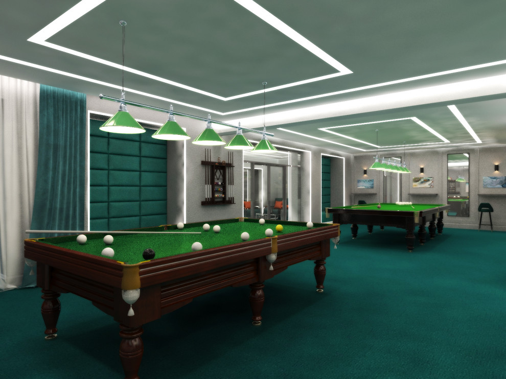 Бильярдный зал в гостинице Октябрьская