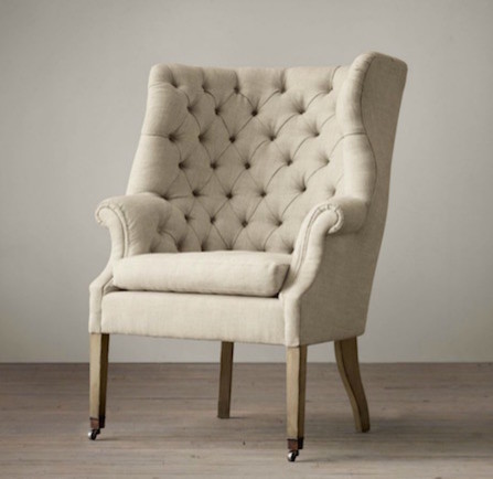 19TH C. ENGLISH WING CHAIR