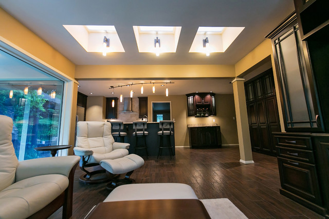 Transitional Kitchen modern-wohnbereich