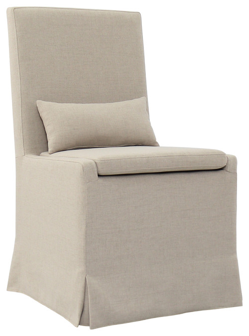 Sandspur Beach Dining Chair, Brushed Linen