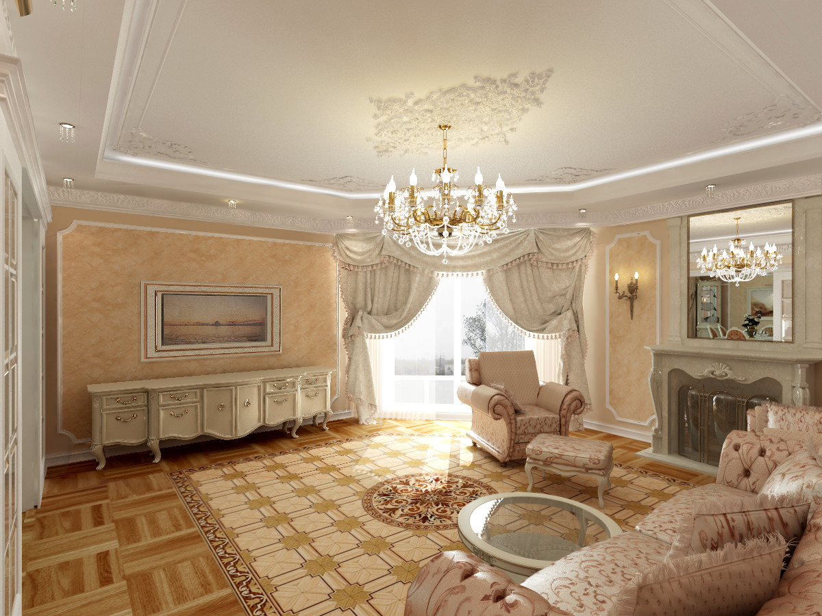 Дизайн-проект квартиры в классическом стиле, Санкт-Петербург