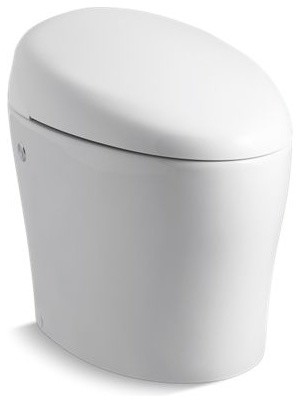 Kohler Karing Intelligent Skirted 1-Piece Elongated 1.28 GPF Toilet, White