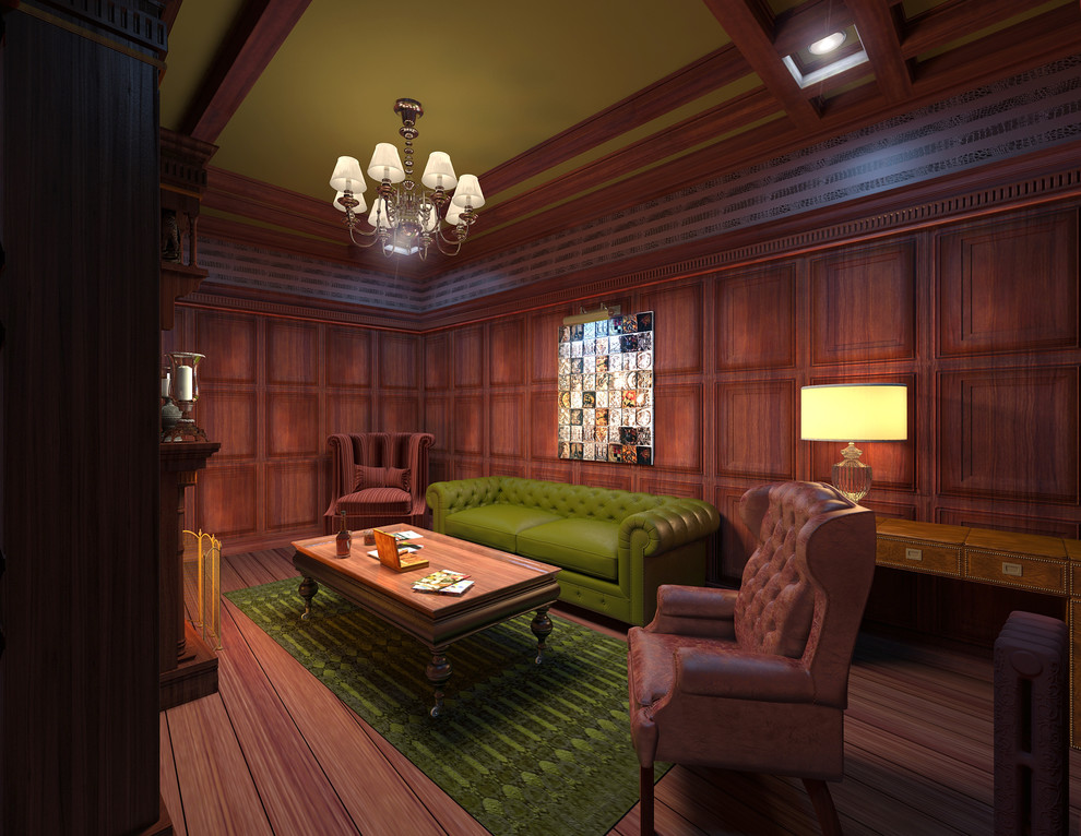 Дизайн интерьера сигарной комнаты