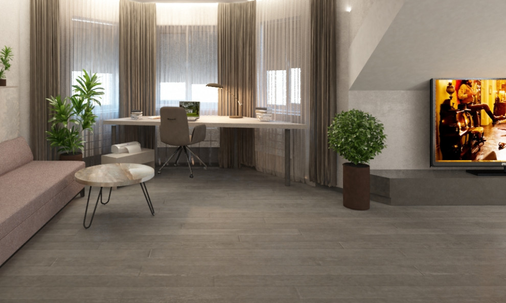 Дизайн-проект 2 этажа коттеджа,  100 кв.м.. Совместный проект с В. Кархалевой