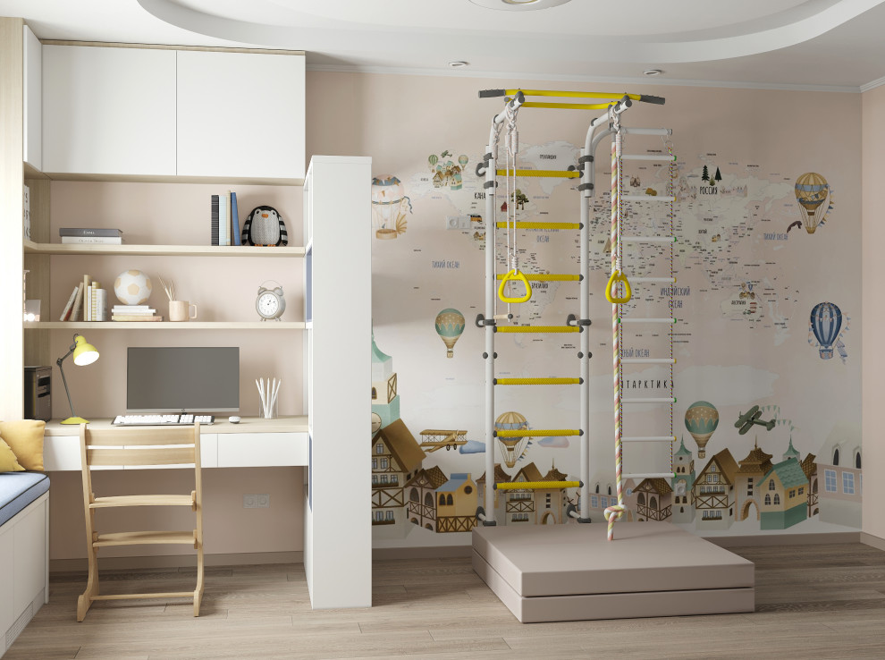 Проект Детской комнаты для брата и сестры, Спб, 2020г