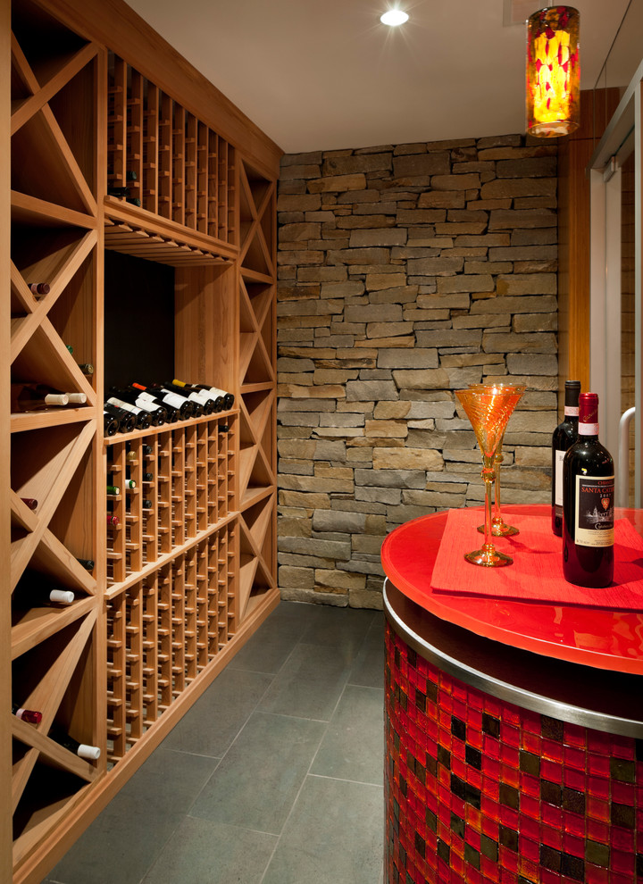 Laurel Woods Wine Room Contemporary Wine Cellar Boston by LDa