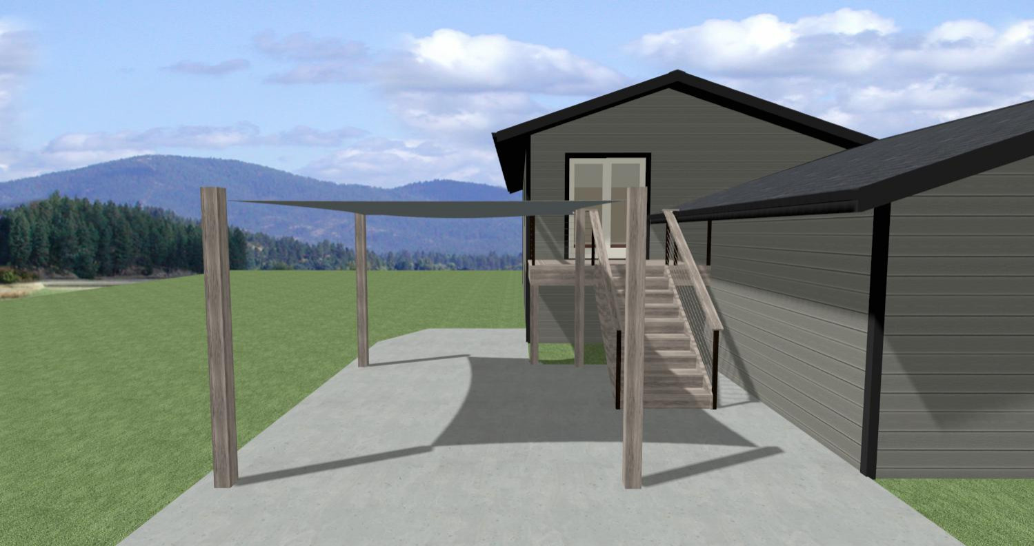 James Hardie New Deck Cable Railing + Shade Sail Posts