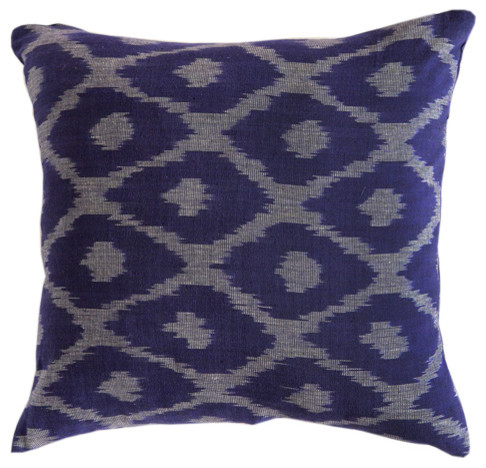 Orissa Indigo Throw Pillow | Kufri Life Fabrics