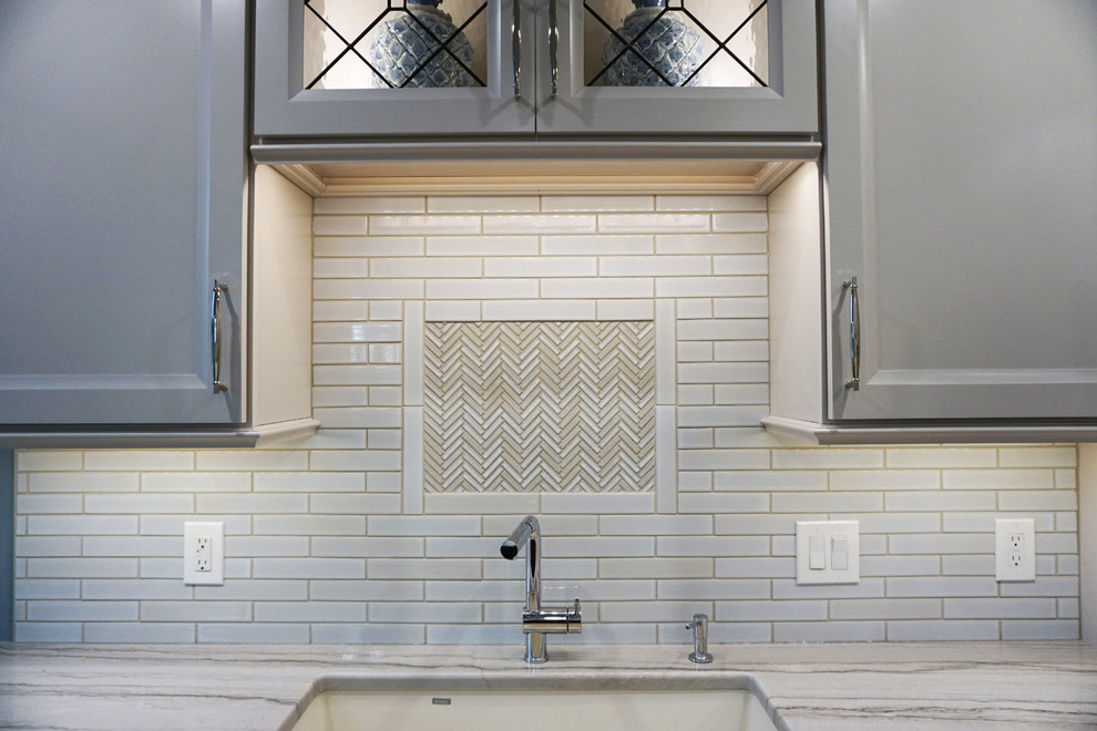 Inspiration for a transitional home design remodel in New York