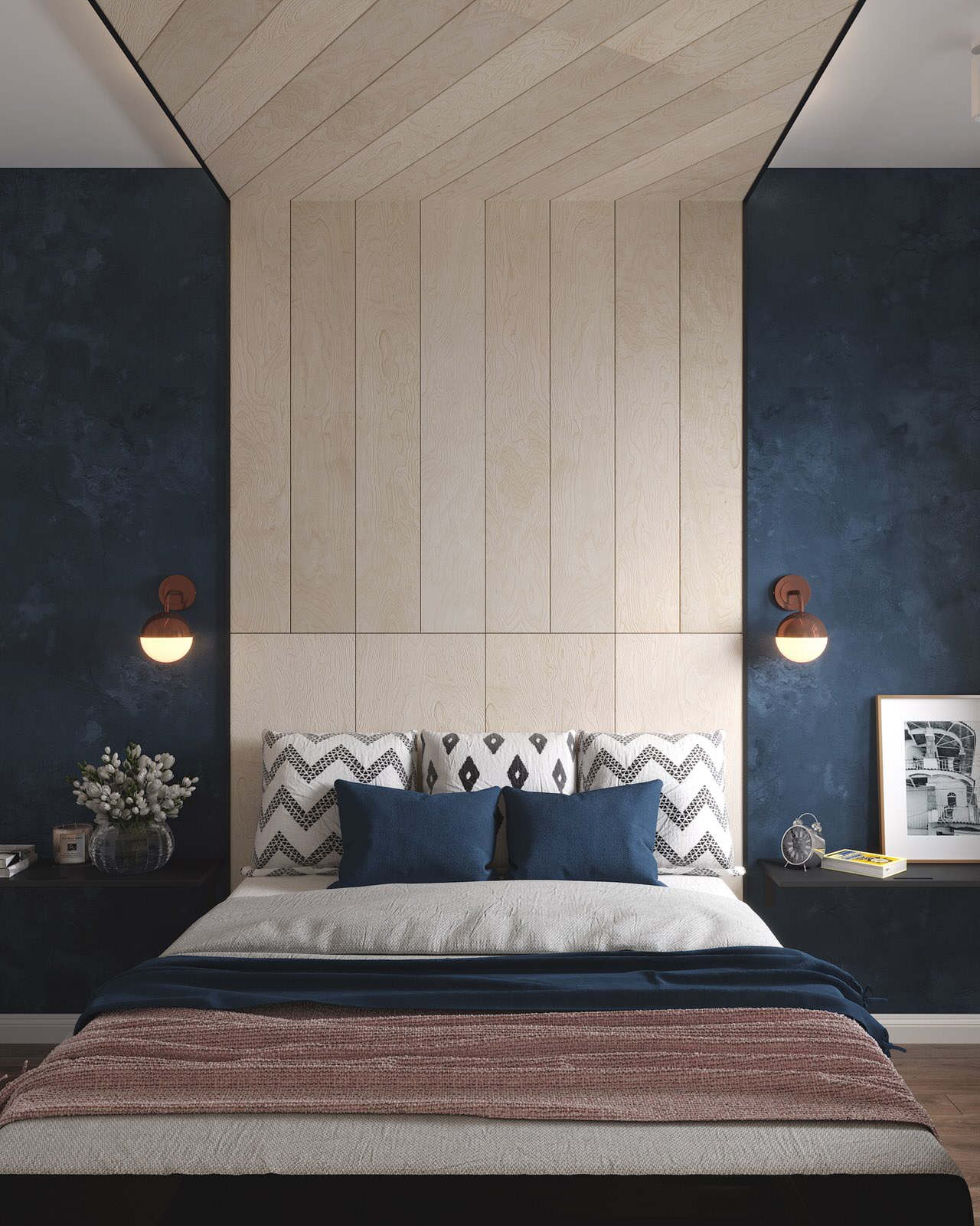 Интерьер в природной гамме для семьи с двумя детьми