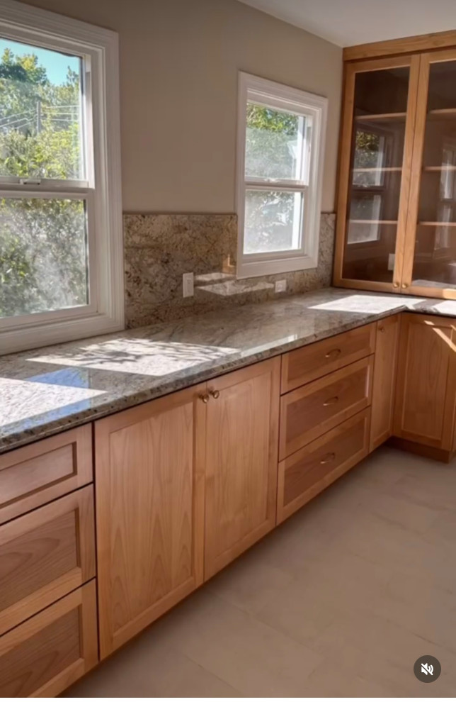 Hand Made Natural Alder Wood Kitchen