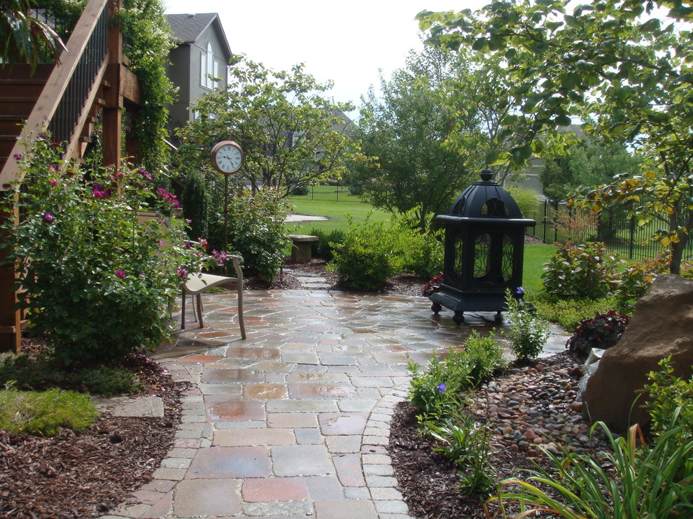 Inspiration for a traditional patio in Kansas City with no cover.