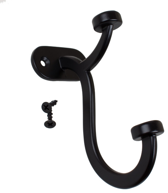 4.5" Arched Pill Top Decorative Closet Coat Hook Traditional Wall Hooks by GlideRite Hardware