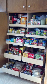 Corner Pantry Pull Out Shelves - Atlanta - by ShelfGenie National, Houzz