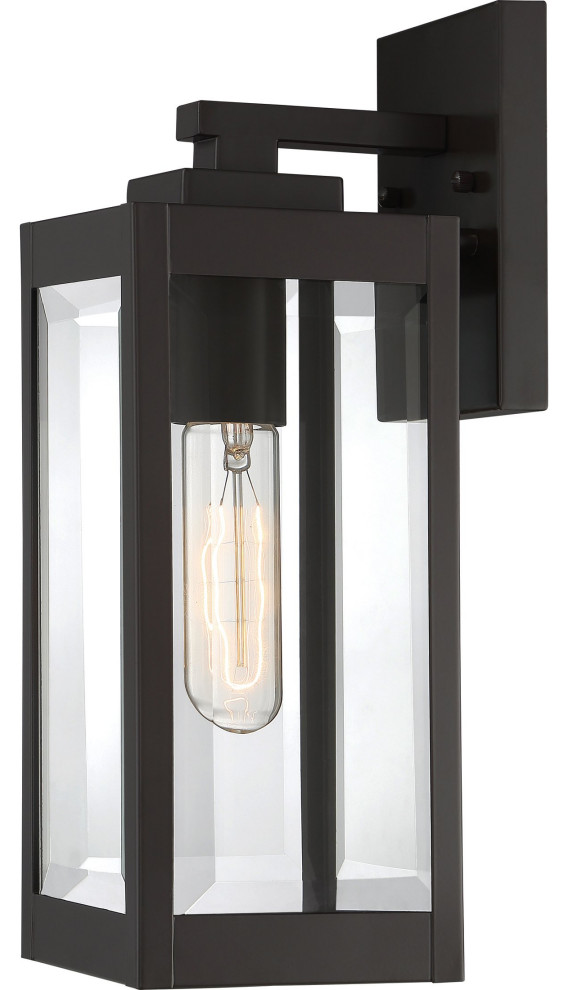 Luxury Modern Farmhouse Outdoor Wall Light, Estate Bronze, UQL1350