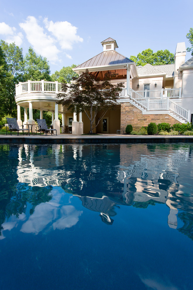 Design ideas for a large traditional pool in Atlanta.