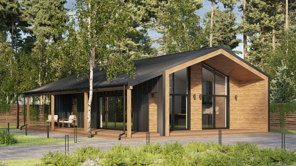 Проект гостевого дома с баней