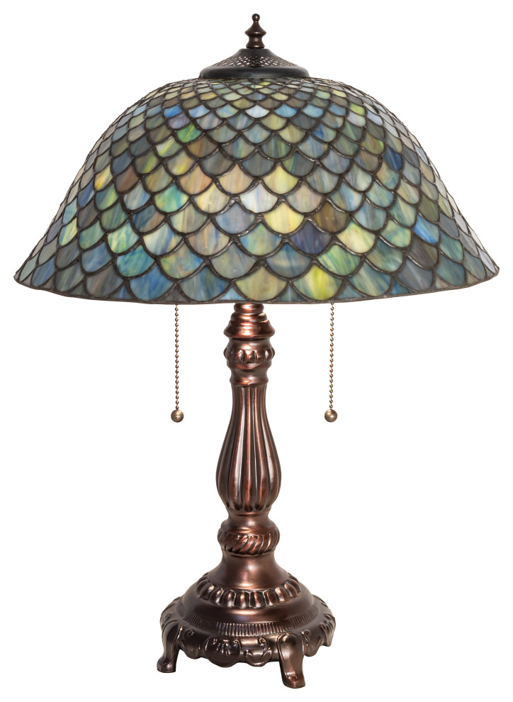 22 High Tiffany Fishscale Table Lamp