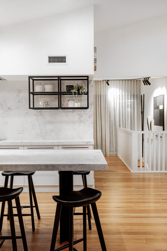 Photo of a beach style kitchen in Sydney.