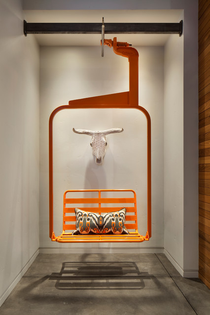 Ski Chalet rustic-hallway-and-landing