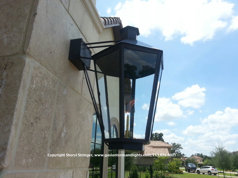 Contemporary Six Sided Lantern Gas Lanterns by Sheryl Stringer