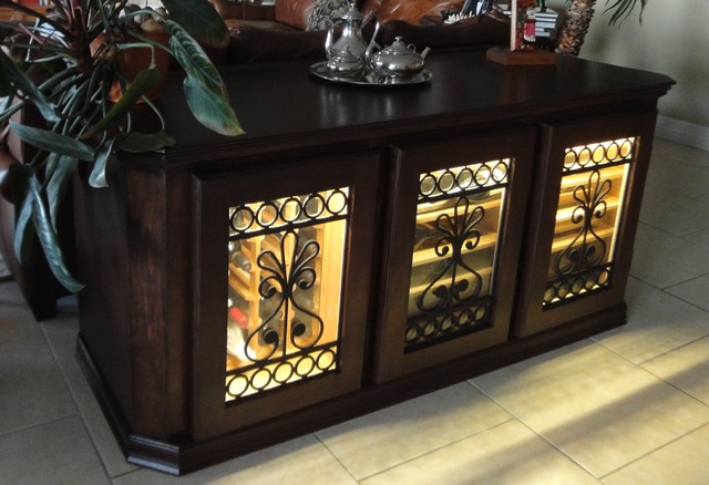 Refrigerated Wine Cabinet Transitional Home Bar Austin By