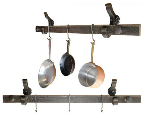 Rail Anchor Pot And Pan Rack Wall Mounted Racks Rail Anchor Pot And Pan Rack Wall Mounted