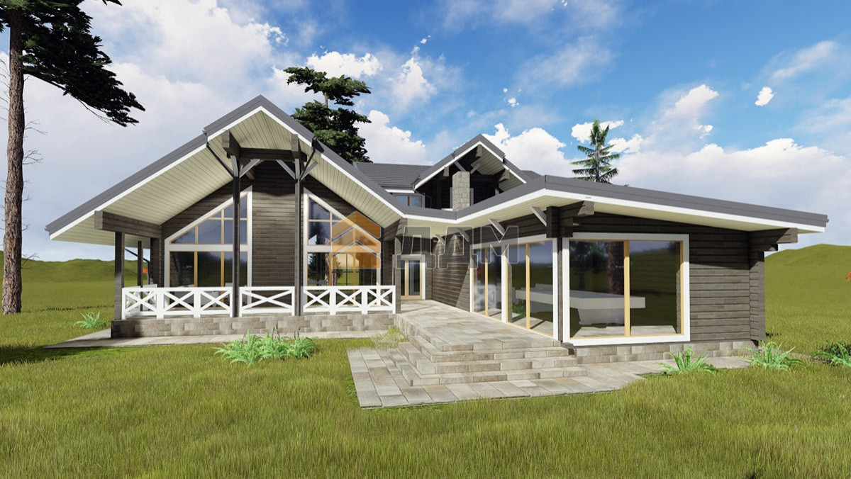 Дом из клееного бруса "Сочи"