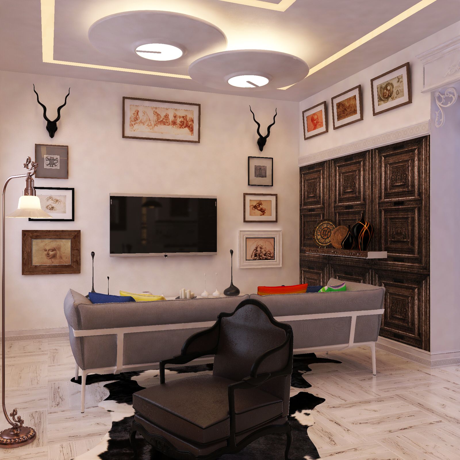 Дизайн-проект загородного дома в г. Пермь