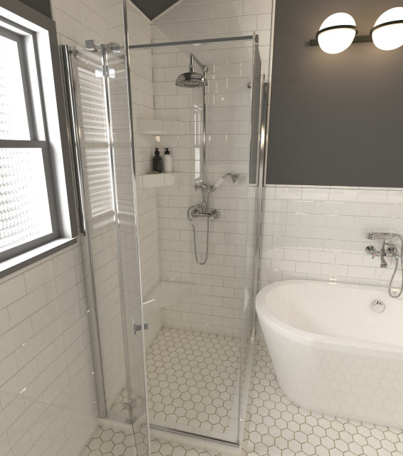 Transitional Bathroom Remodel transitional-rendering