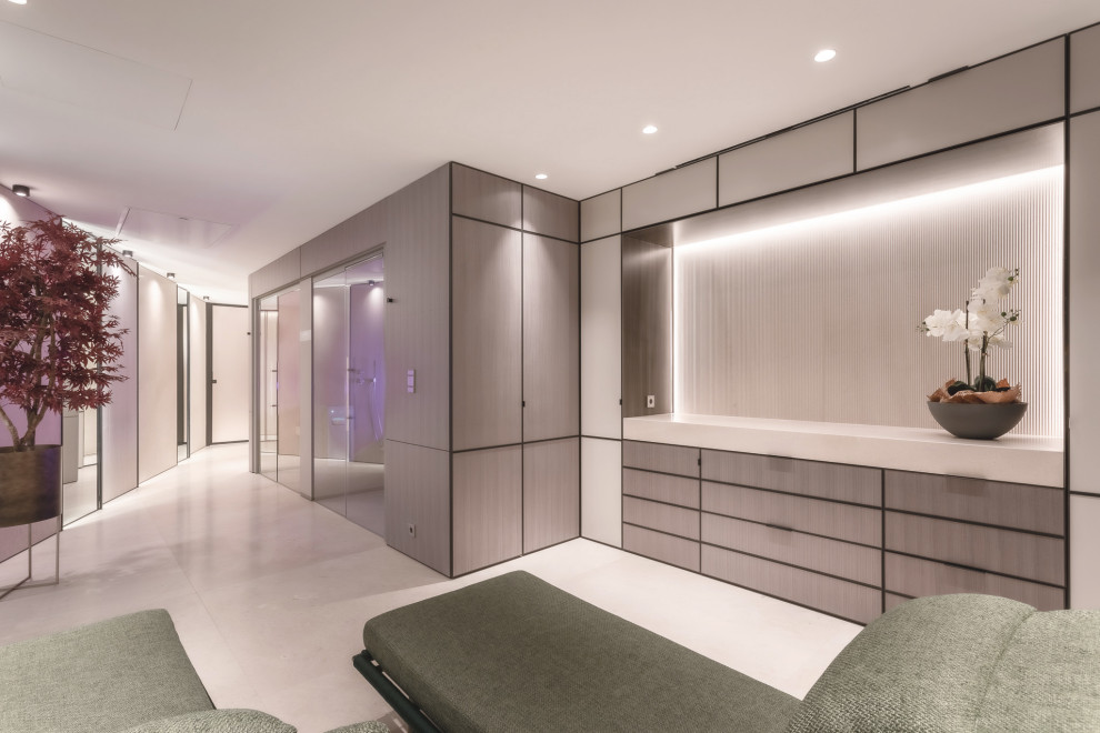 Fusion modern. Interior design of a villa in Monte-Carlo