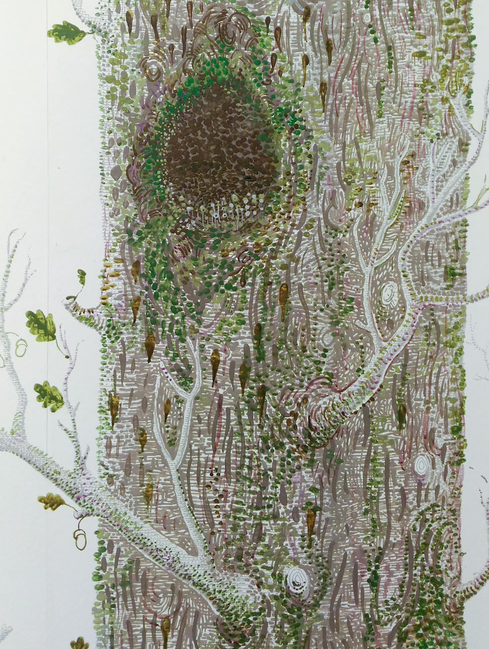 Роспись по бумажным обоям