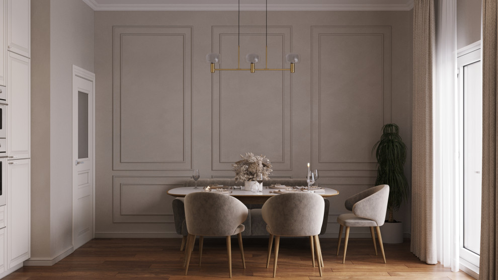 Квартира для семьи из трех человек и большой собаки.