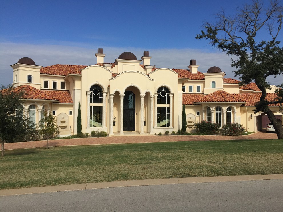 Home design - mediterranean home design idea in Austin