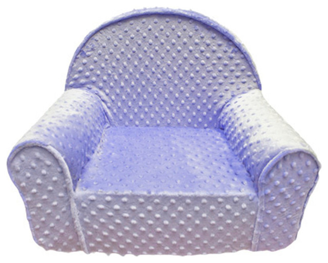 Fun Furnishings Minky Dot My First Chair-Personalized in Lilac