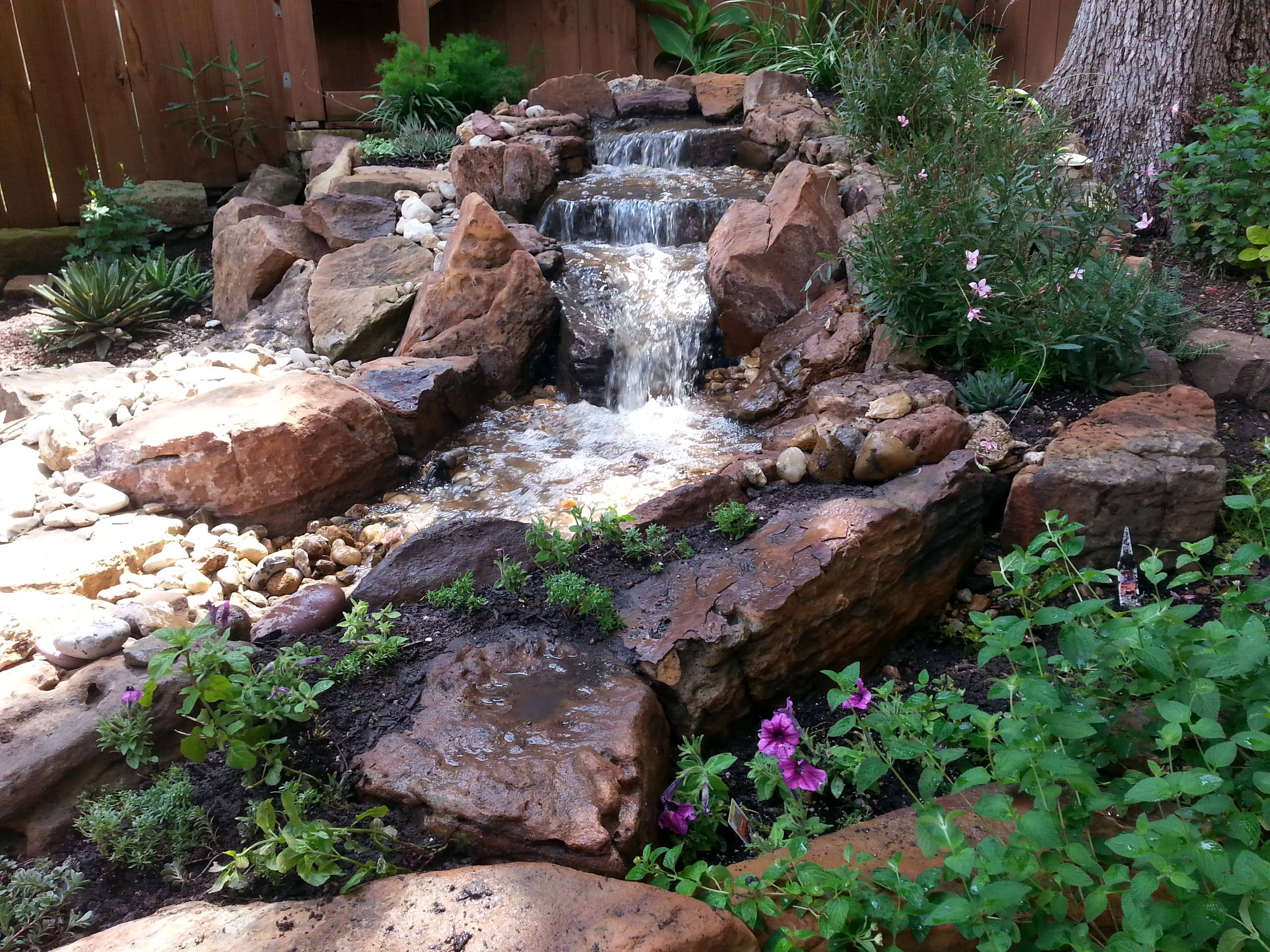 Garden Pond Waterfall Ideas - Photos \u0026 Ideas | Houzz, image size:2560x1920