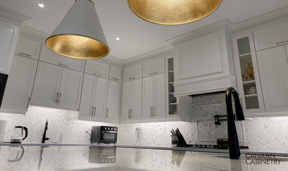 Transitional home design photo in Toronto