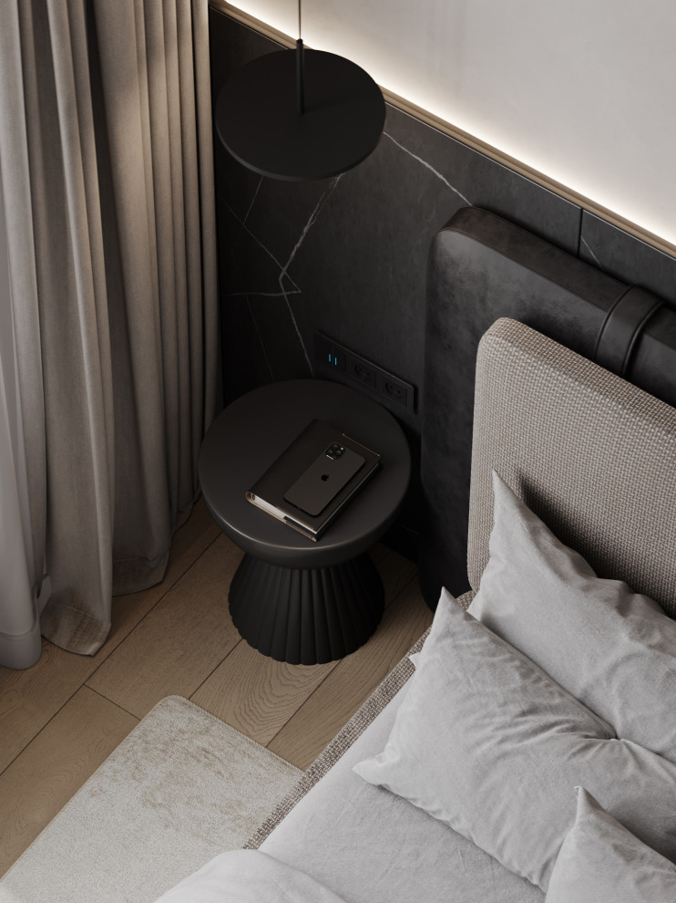 Брутальный современный интерьер, ЖК Румянцево Парк